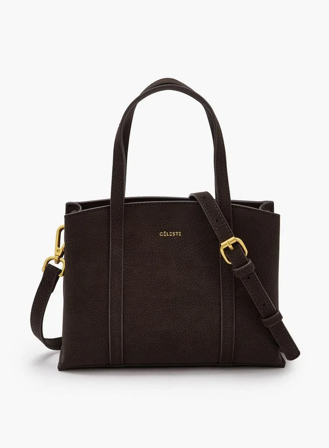 Celeste Textured Tote Bag With Double Handles